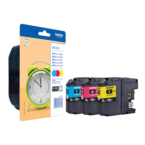 INK CARTRIDGE LC-125XLRBWBP RABOW BLISTER 1 PACK CMY – Brother