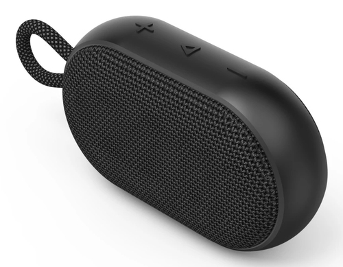 Hama Buddy 3.0 Bluetooth 6W Portable Loudspeaker, 1200mAh Battery, IPX7 Waterproof, Hands-Free, Hanging Loop, Black – Hama