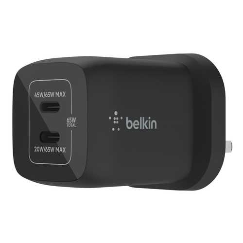 65W PD PPS DUAL USB-C CHARGER BLK – Belkin Components