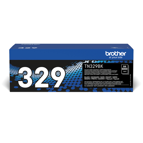 TN-329BK TONER CARTRIDGE BLACK F/ HL-L8350CDW 6000PGS – Brother