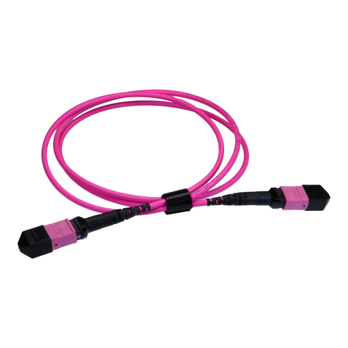 2m OM4 BASE-12 MPO(F) toMPO(F) 12F Erika Violet Trunk CPR Cable Meth B – Cablenet