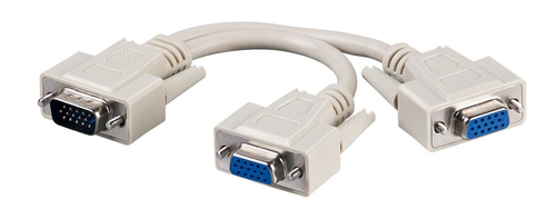 VGA Y-SPLITTER 1 TO 2, PASSIVE – MicroConnect