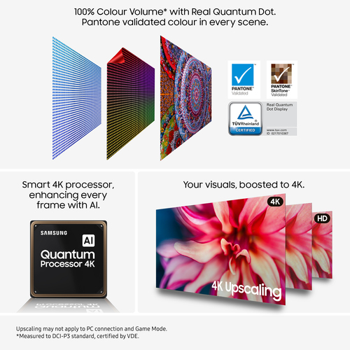 55" Black QLED Vision AI TV 4K UHD 3x HDMI – Samsung