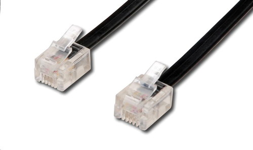 TEL 6P4C/RJ11BLACK 3M – MicroConnect