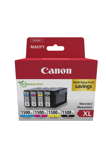 CANON PGI-1500XL BK/C/M/Y MULTI INK – Canon