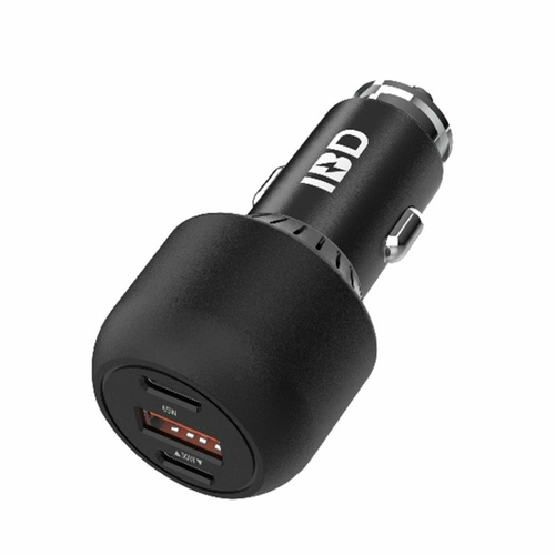 IBD 65W Triple Port Car Charger - Black – JLC