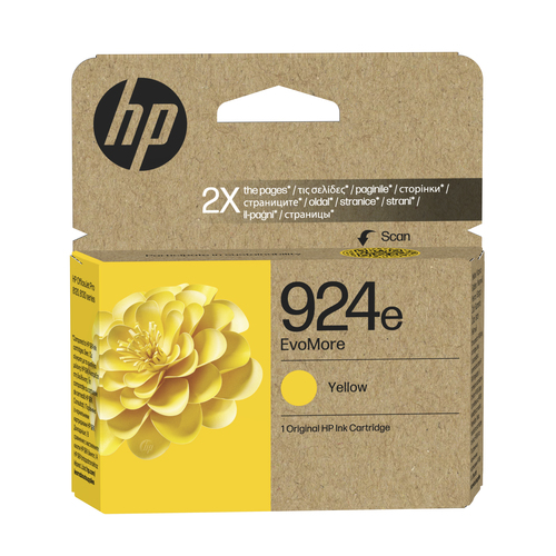 HP 924E EVOMORE YELLOW ORIGINAL INK – HP Inc