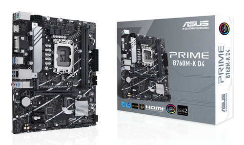ASUS PRIME B760M-K D4 LGA1700 microATX – ASUSTeK COMPUTER
