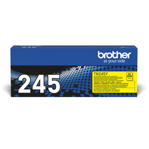 TN-245Y TONER CARTRIDGE YELLOW F. HL-3140/3150/3170 F.2200 P – Brother