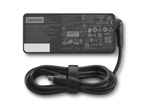 Lenovo USB-C 65W AC Adapter - Power adapter - AC - 65 Watt - United Kingdom - black - for IdeaPad 4G 14Q8C05, IdeaPad Slim 7 Carbon 14, Yoga Duet 7 13, Yoga Slim 7 Carbon 14 – Lenovo