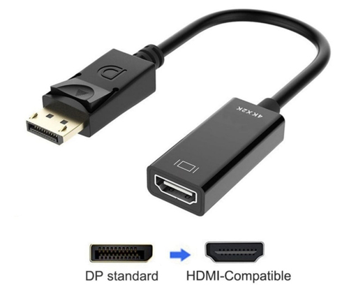 JLC DisplayPort (Male) to HDMI (Female) Cable � 23cm - Black – JLC