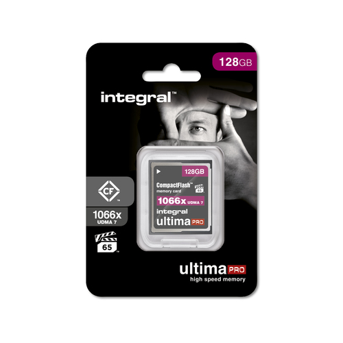 128GB COMPACT FLASH CARD UDMA 7 VPG-65 ULTIMA PRO UP TO R-160 W-135 1066X INTEGRAL – Integral Memory