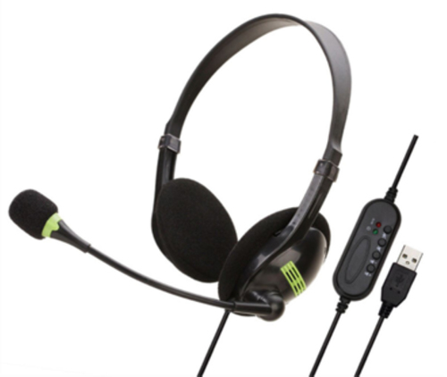 JLC USB Headset - Black and Green – JLC