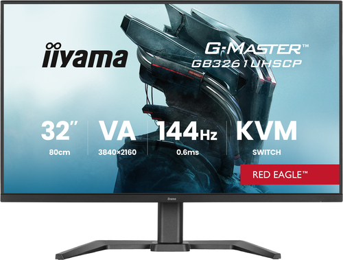 32iWIDE LCD G-Master Red Eagle 3840 x 2160 4K UHD VA panel LED Bl.FreeSync Premium(DisplayPort) USB-Hub (2xOut v3.2 + 2xUSB-C(7 5 Watt))Height Adjust.(15cm) 400 – Iiyama