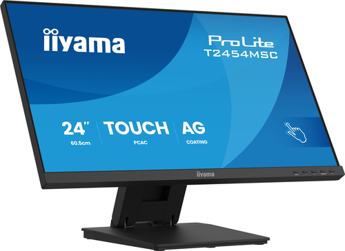 24 InCell PCAP 10P Touch, Anti Glare 25% Haze, 1920x1080, IPS panel, Slim Bezel, Speakers, DisplayPort, HDMI, Double Hinge stand, 300cd/m², USB Hub 2x 3.2, USB Touch Interface – Iiyama
