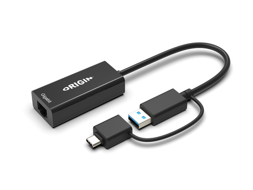 USB3.0 or USB-C (with USB-C male to USB3.0 female adapter) to RJ45 Gigabit Adapter – Origin Storage Solutions
