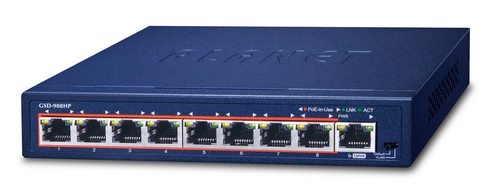8-Port 10/100/1000 Gigabit – Planet