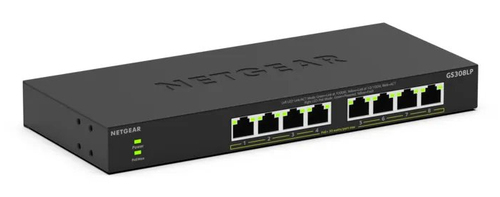 8-PORT POE GIGABIT UNMANAGED SWITCH (GS308LP) – Netgear