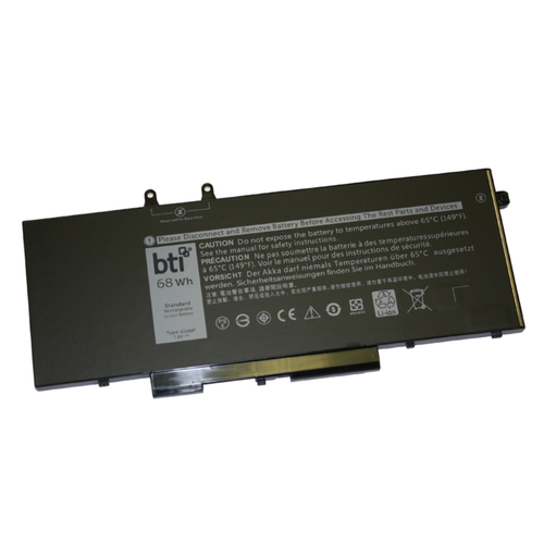Replacement 4 cell battery for Dell Precision 3540 Latitude 5300 5300 2-in-1 5400 5310 5310 2-in-1 5410 5500 7300 7310 7400 7400 2-in-1 7410 9410 2-in-1 9510 replacing OEM part numbers 4GVMP 492-BCBK 9JRYT C5GV2 R7WM X77XY // 7.6V 68Wh – Battery Technology