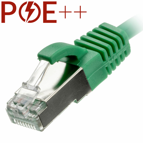 2.5m Cat6a RJ45 Green U/FTP LSOH 30AWG Slim Snagless Booted Patch Lead – Cablenet