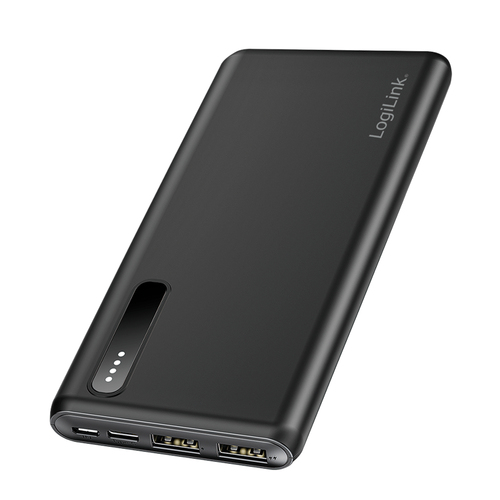 Mobile Power Bank, LiPo, 8.000mAh, black – LogiLink