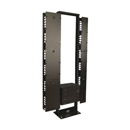 SmartRack 12-in. 30.48 cm Width High Capacity Vertical Cable Manager Double finger duct with cover – Eaton