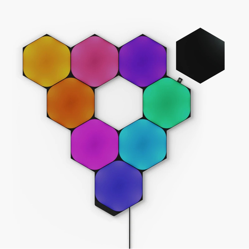 Nanoleaf Shapes Black Hex Starter Kit 9P – Nanoleaf