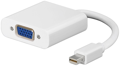 MINI DISPLAYPORT-VGA M-F WHITE – MicroConnect