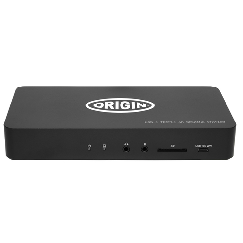 Origin Storage USB Triple 4K Docking Station w/ EU Cable – Origin Storage Solutions