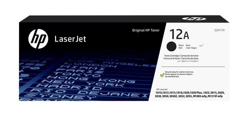 TONER CARTRIDGE 12A BLACK F/ LASERJET 1012/1015 – HP Inc