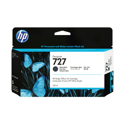 INK CARTRIDGE HP 727 130-ML MATE BLACK – HP Inc