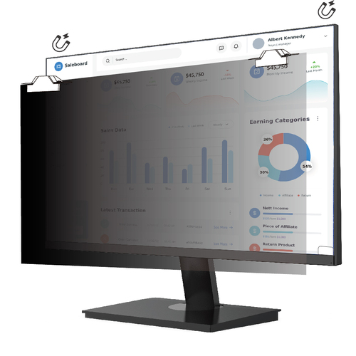 21.5 IN PRIVACY FILTER 16:9 MAGNETIC ATTACH FOR MONITOR – V7