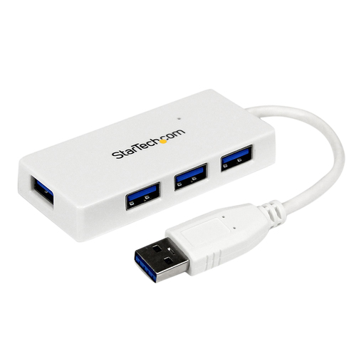 StarTech.com White 4Pt USB 3 Hub – StarTech.com
