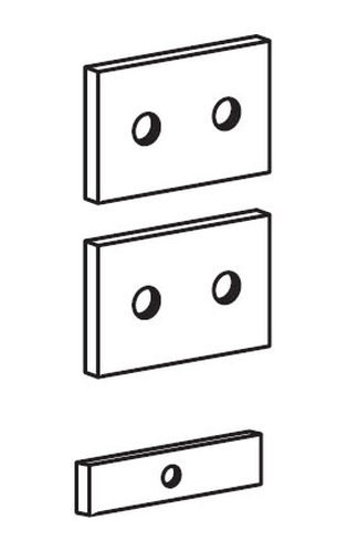 BRACKET TO MOUNT PERIPHERAL TO A WALL TRACK – Ergotron
