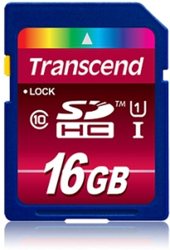 Transcend - Flashgeheugenkaart - 16 GB - Class 10 - SDHC UHS-I – Transcend Information UK LTD
