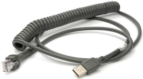 CAB-524 CABLE USB TYPE A POT COILED 2.4M – Datalogic
