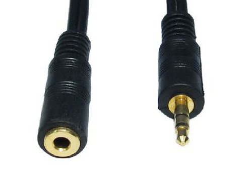 CDL 10m 3.5mm Stereo Ext - Black – Cables Direct