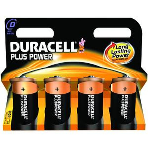 Duracell Plus D Size 4 Pack – Duracell
