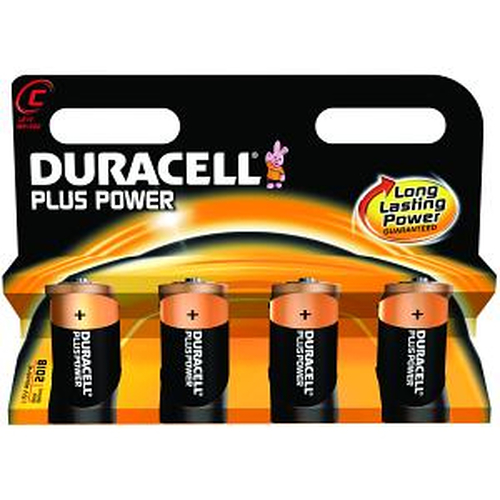 Duracell Plus C Size 4 Pack – Duracell