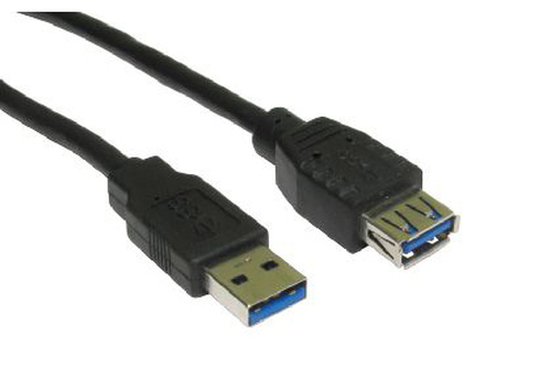 5M USB 3.0 A M-A F BLACK EXT CABLE – Cables Direct