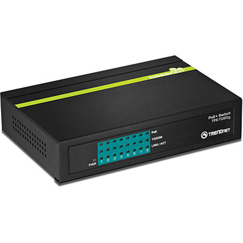 8-port GREENnet Gigabit PoE Switch – trendnet