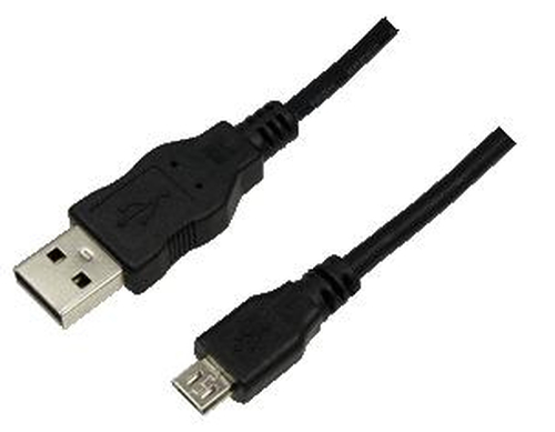 USB 2.0 cable, USB-A/M to Micro-USB/M, black, 1 m – LogiLink