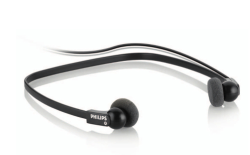 Transcription Headphones Under-the-Chin Style 3m Cable Length – Philips