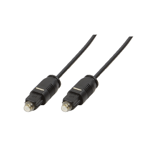 Audio cable, Toslink/M to Toslink/M, PMMA wire, black, 3 m – LogiLink