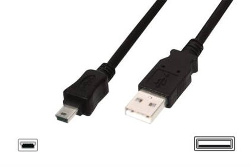 DIGITUS USB 20 CABLE TYPE A - MI B (5P) M/M 1.8M – Assmann Electronics