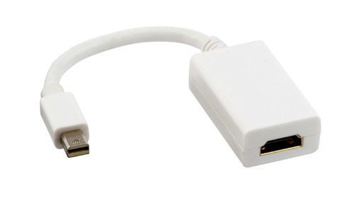 Mini DisplayPort Male to HDMI Female Passive Adapter Converter - White – Lindy