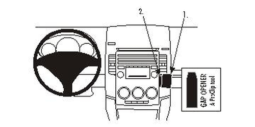 ProClip Placed below air vent. – Brodit