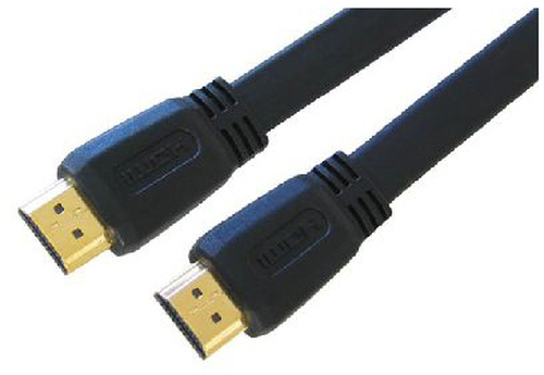 2M BLACK HDMI M - M FLAT CABLE GOLD V1.4 – Cables Direct