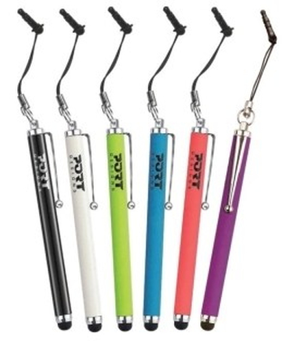 (Product available whilst stocks last; for an alternative please quote 180627HY) Port Tablet Stylus- suitable for capacitive touchscreen devices such as the Apple iPad or Samsung Galaxy. Includes handy strap which secures the stylus via your devices headp – Port