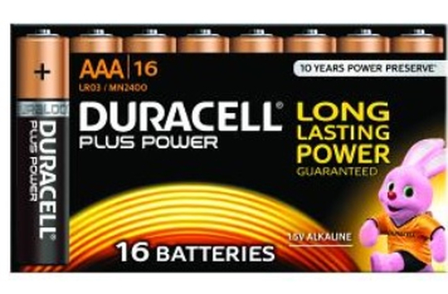 Duracell Plus Power AAA 16 Pack – Duracell
